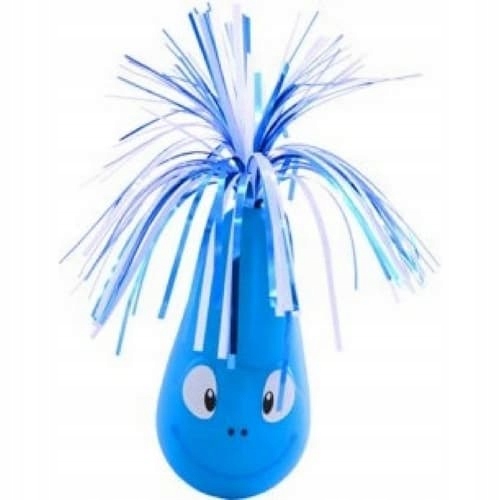 Levně Flamingo Interaktivní hračka pro kočky houpací Crazy Frog modrá 6,5x20cm