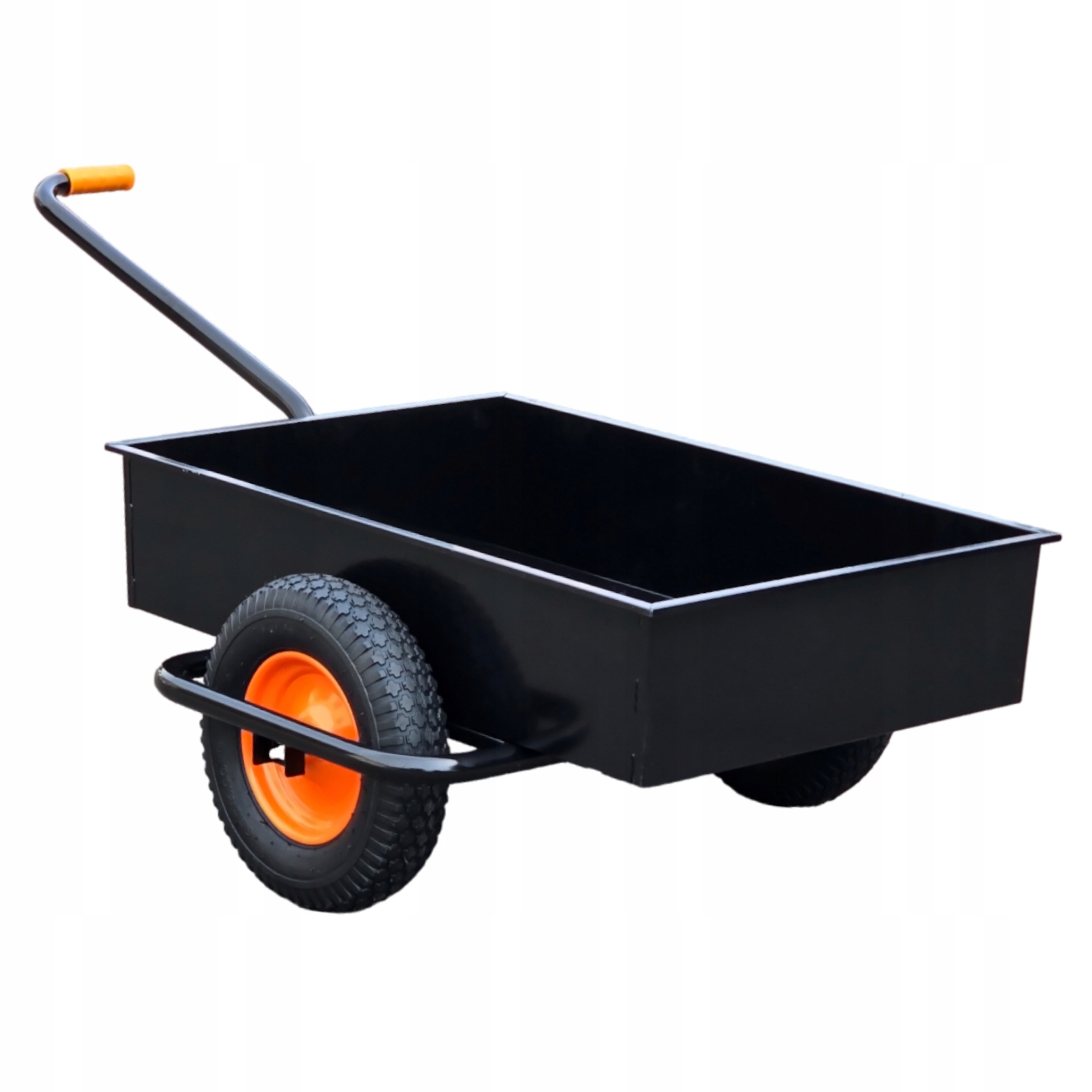 Wózek ogrodowy metalowy solidny transportowy na dwóch kołach do 300 kg