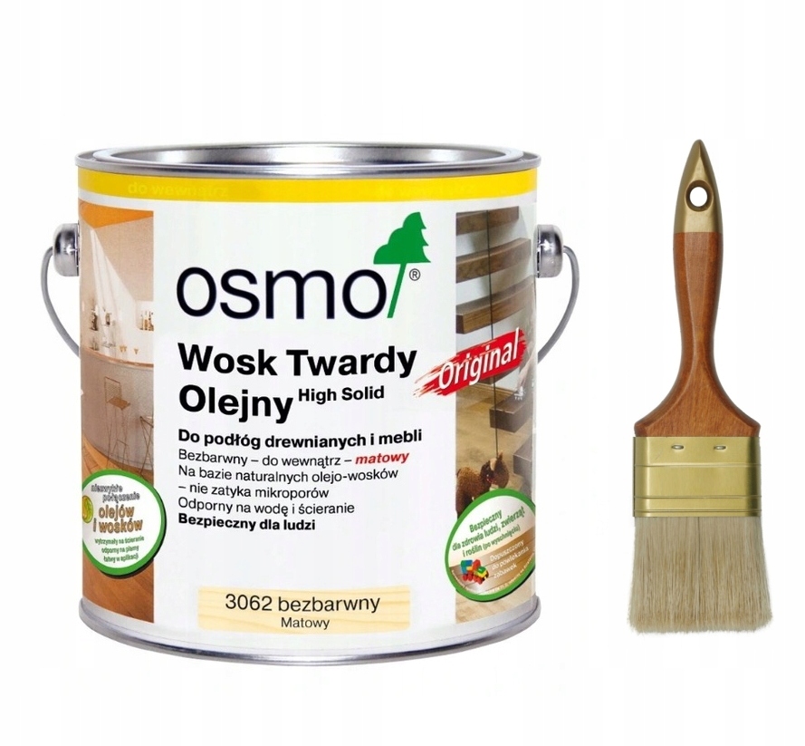 

Osmo 3062 wosk twardy olej 750 ml Bezbarwny Mat