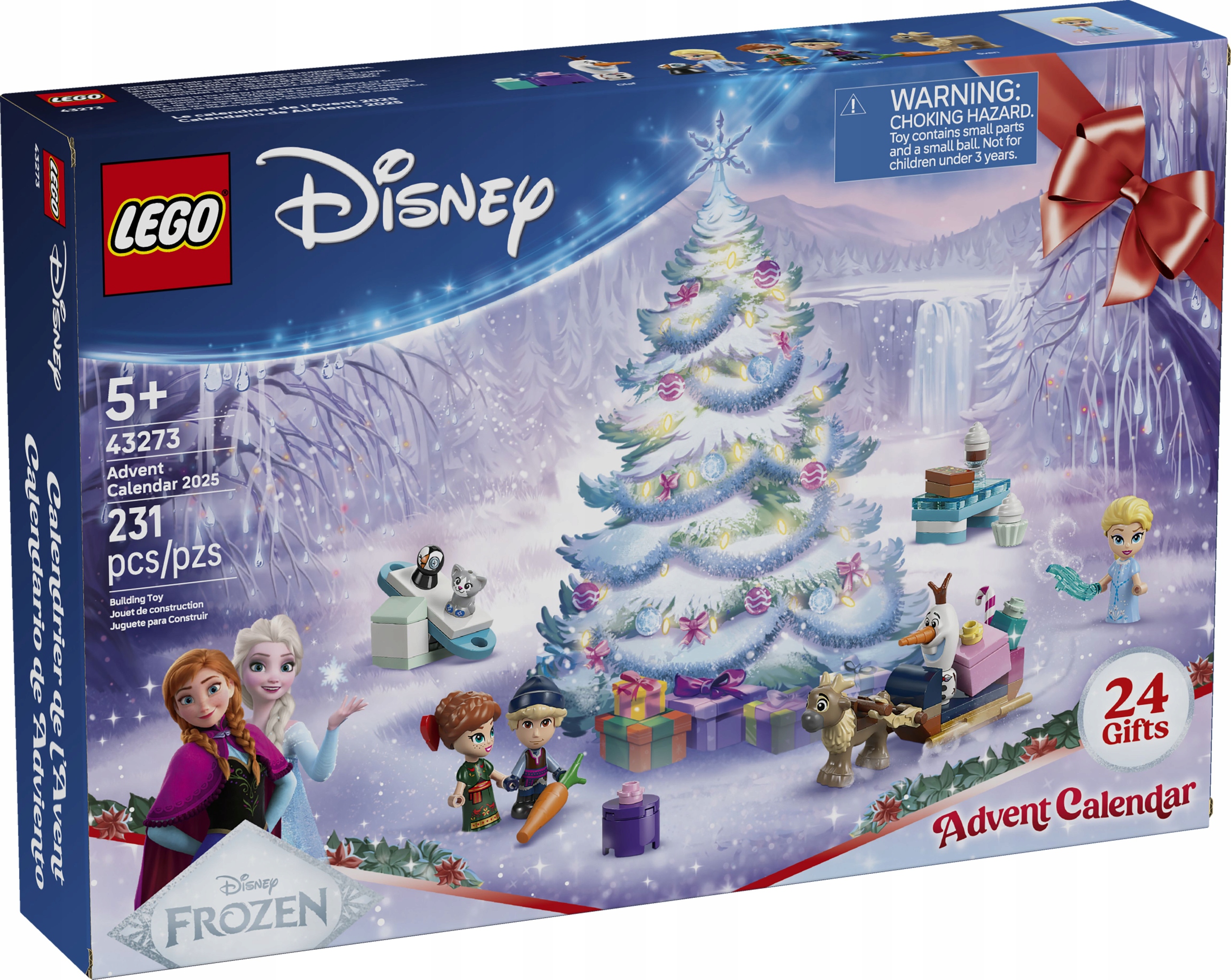 Lego Disney Ledové Království Adventní Kalendář 2025 Rok Sada Kostek 43273