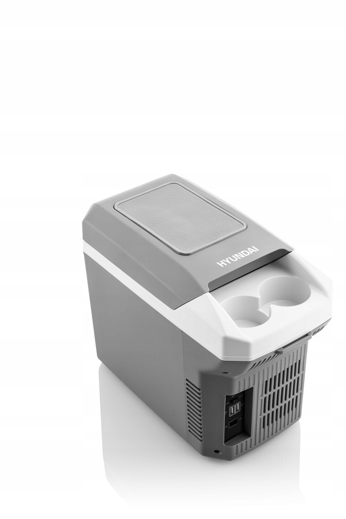 Lodówka turystyczna Hyundai HYUMC08 8l szara Temperatura chłodzenia poniżej temperatury otoczenia 15°C