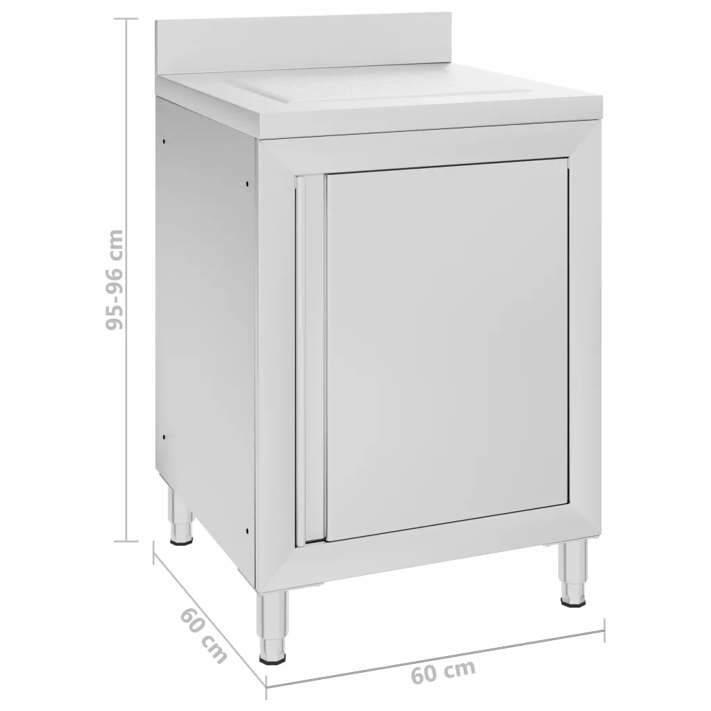 Szafka gastronomiczna z ociekaczem, stal nierdzewn Marka inny