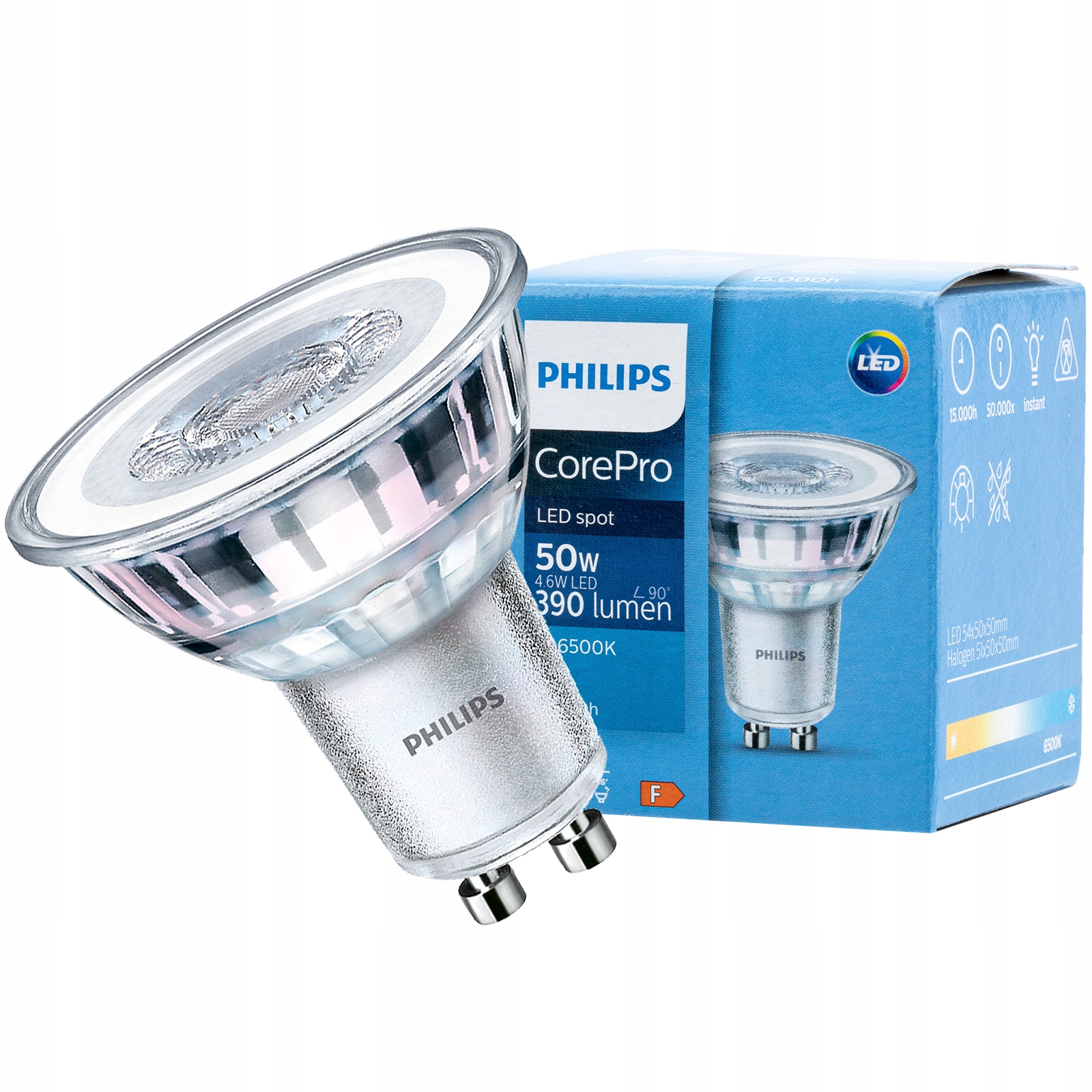 

Żarówka Led GU10 4,6W 50W Philips 6500K Zimna 36D