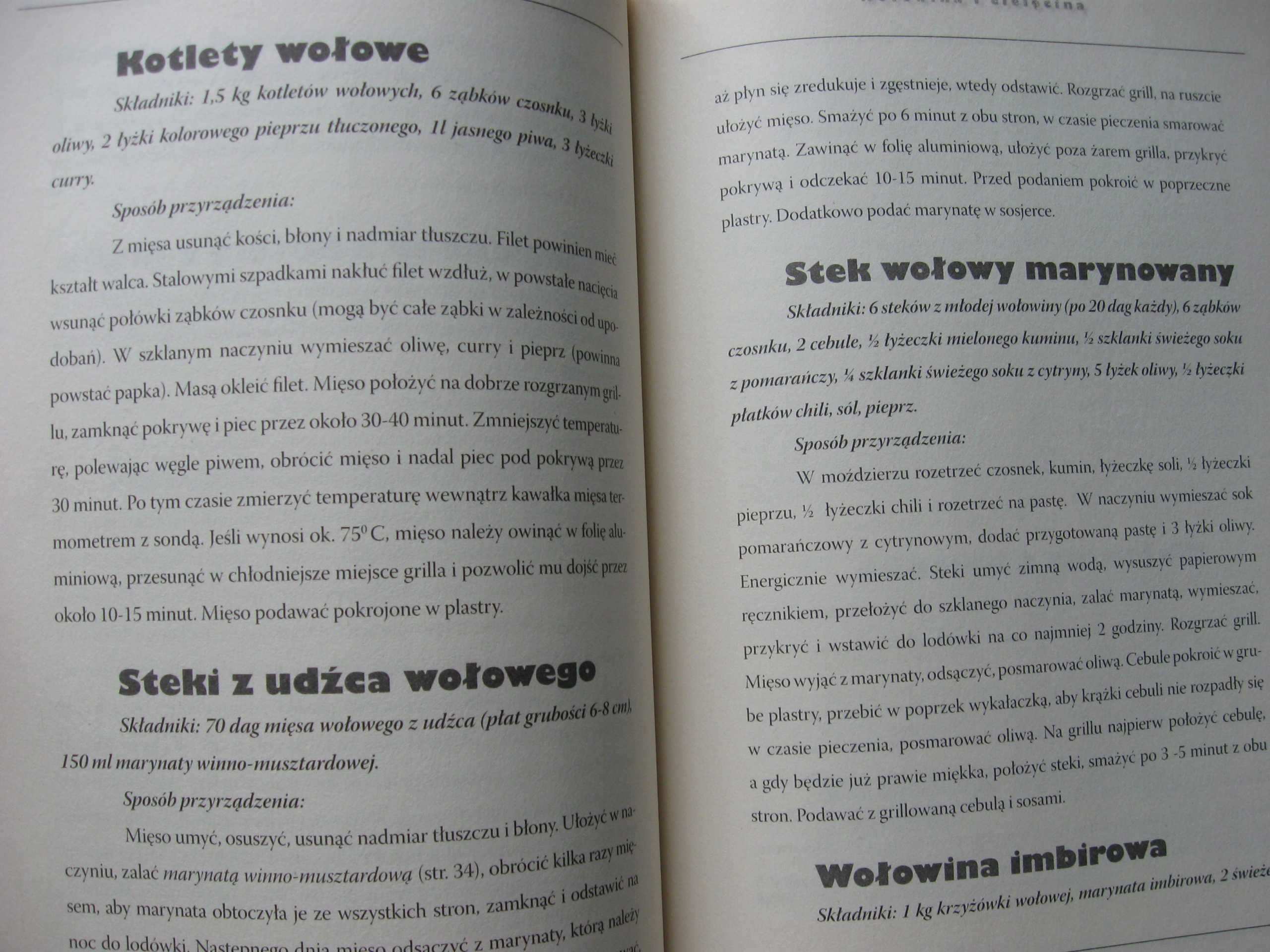 Domowy Wyrób Barbecue GRILL mięsa receptury, marynaty, sosy dodatki, Trojan Autor Eleonora Trojan