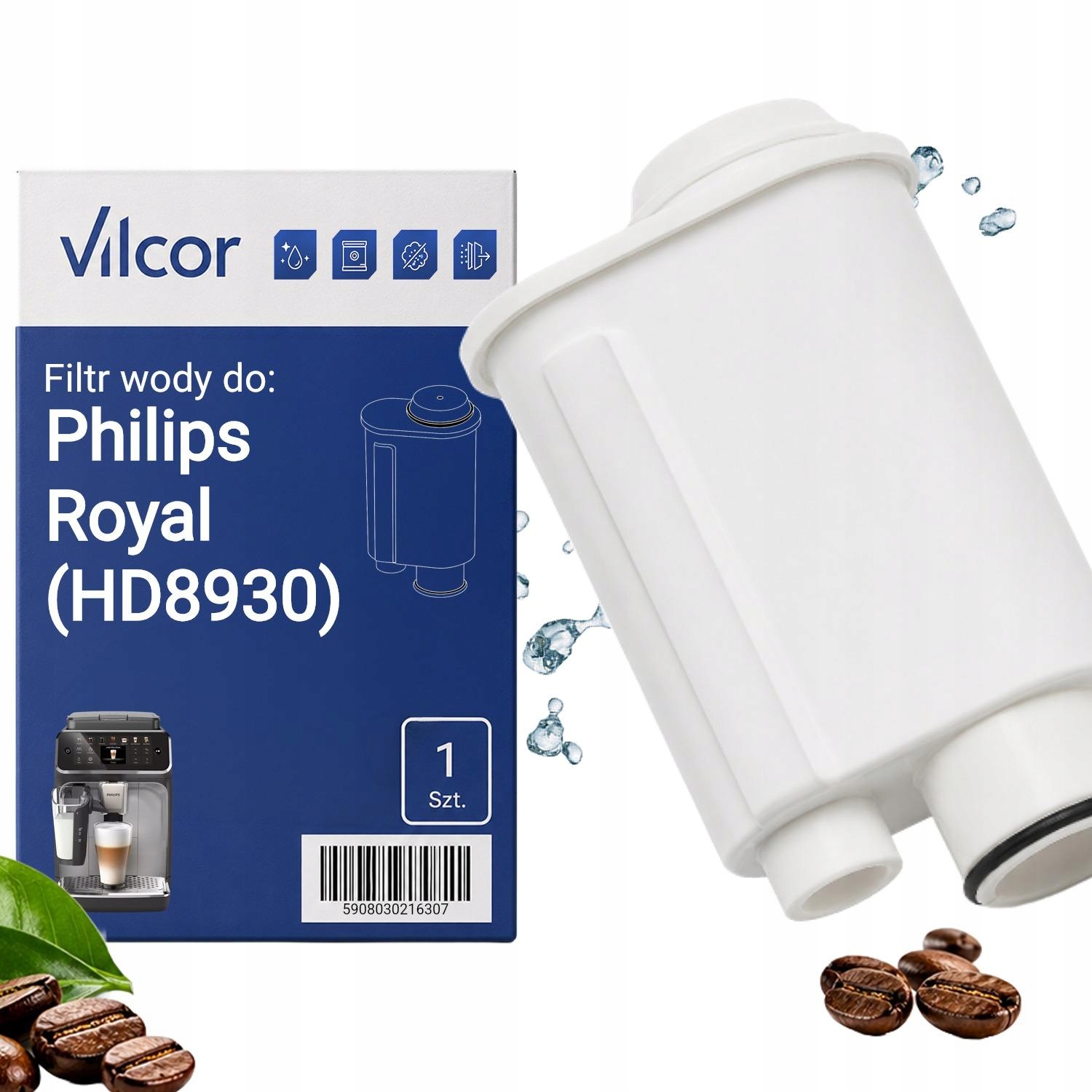 Filtr Do Ekspresu Philips Royal (HD8930) Ciśnieniowy, Wydajny, Wody, Serwis