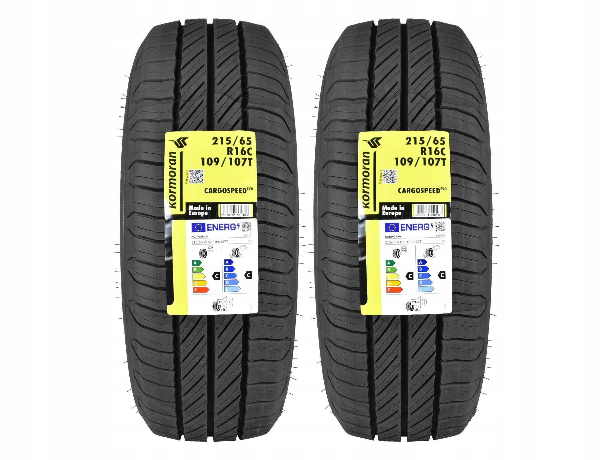 2 летние шины 215 / 65R16C KORMORAN CargoSpeedEVO
