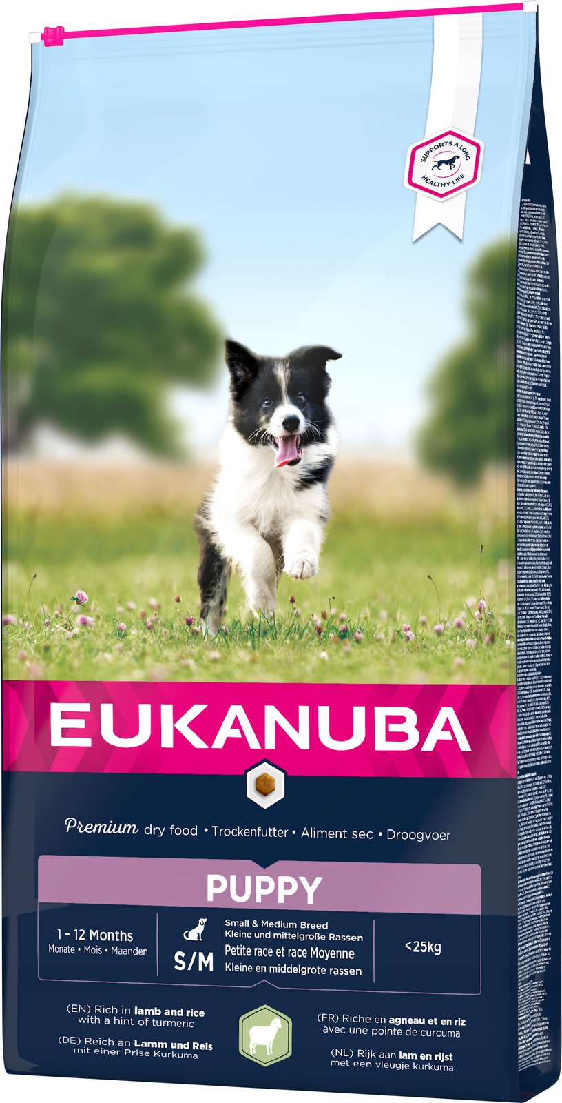 Eukanuba Puppy&Junior 12kg Jagnięcina z Ryżem dla Szczeniąt Small/Medium
