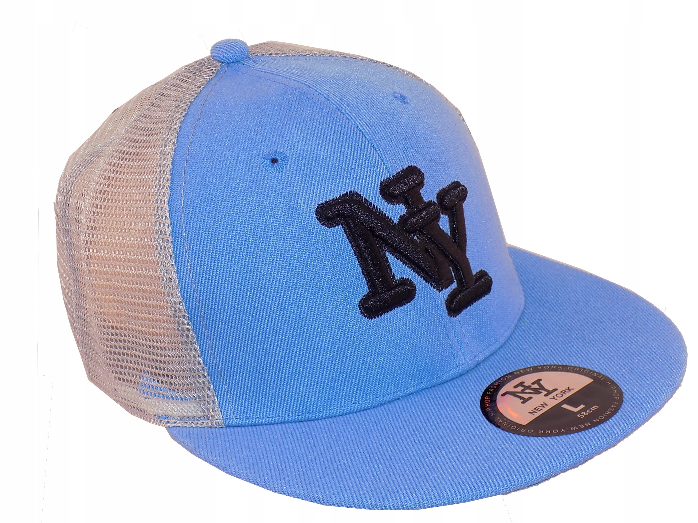 FULLCAP NEW YORK SNAPCAP + SIATKA 58CM Materiał dominujący inny