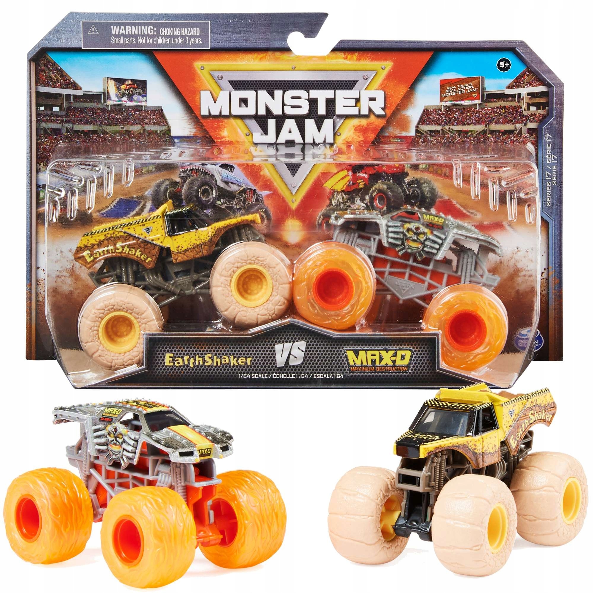 

Monster Jam Zestaw Earth Shaker Max-d 2 Ciężarówki