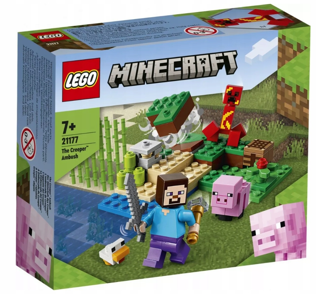 LEGO MINECRAFT ZESTAW ZASADZKA CREEPERA BEZPIECZNY ZESTAWLEGO SUPER PREZENT Marka LEGO