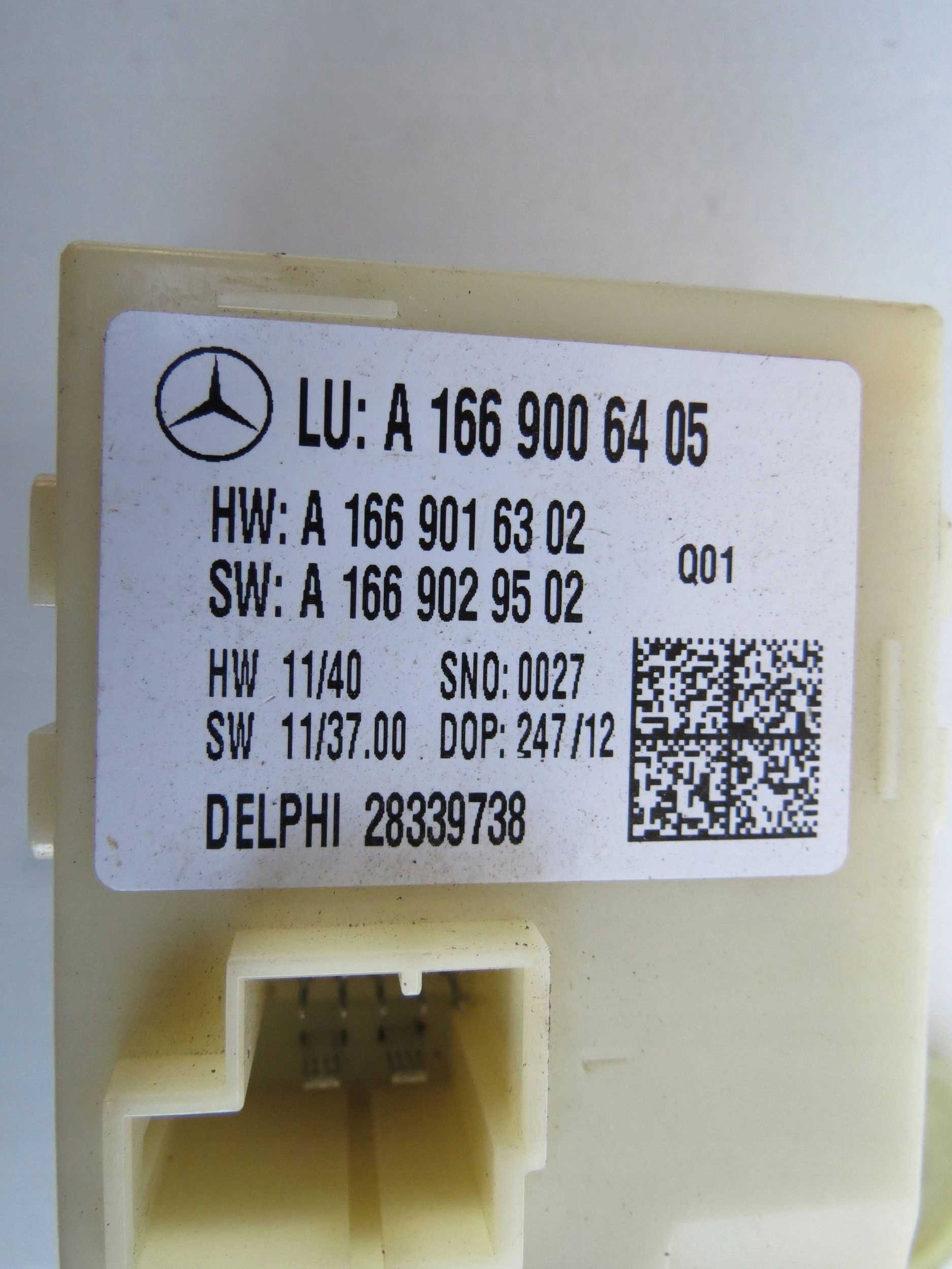 module bonnet electrical MERCEDES ML W166 4.7 V8 A1669006405