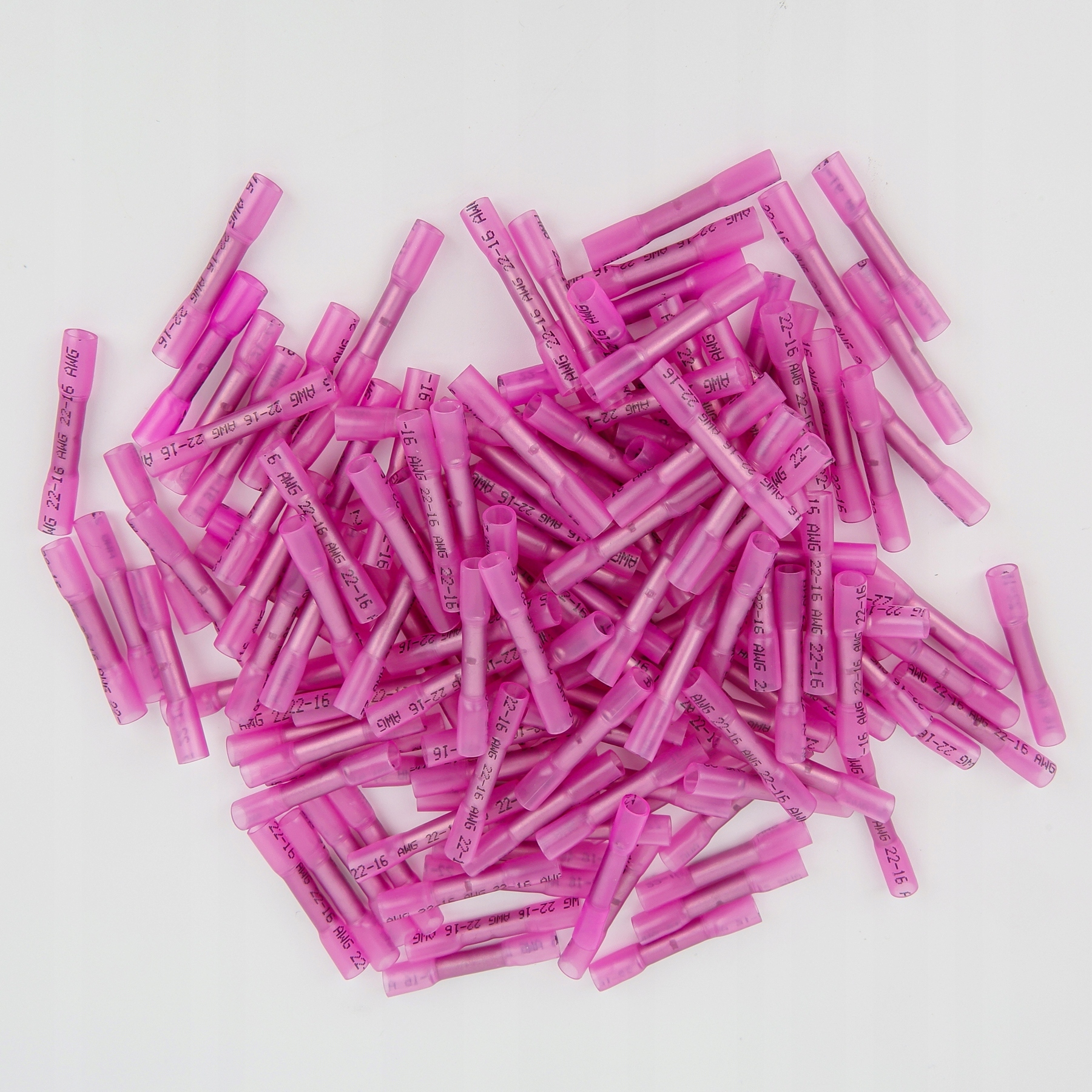 100szt Szybkozłączka złączka termokurczliwa Złącza przewodów 0.5-1.5mm²