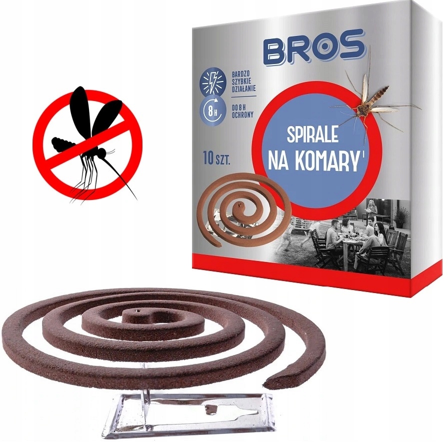 BROS NA KOMARY SPIRALA KOMARY MESZKI 10 SZTUK EAN (GTIN) 7310910346789