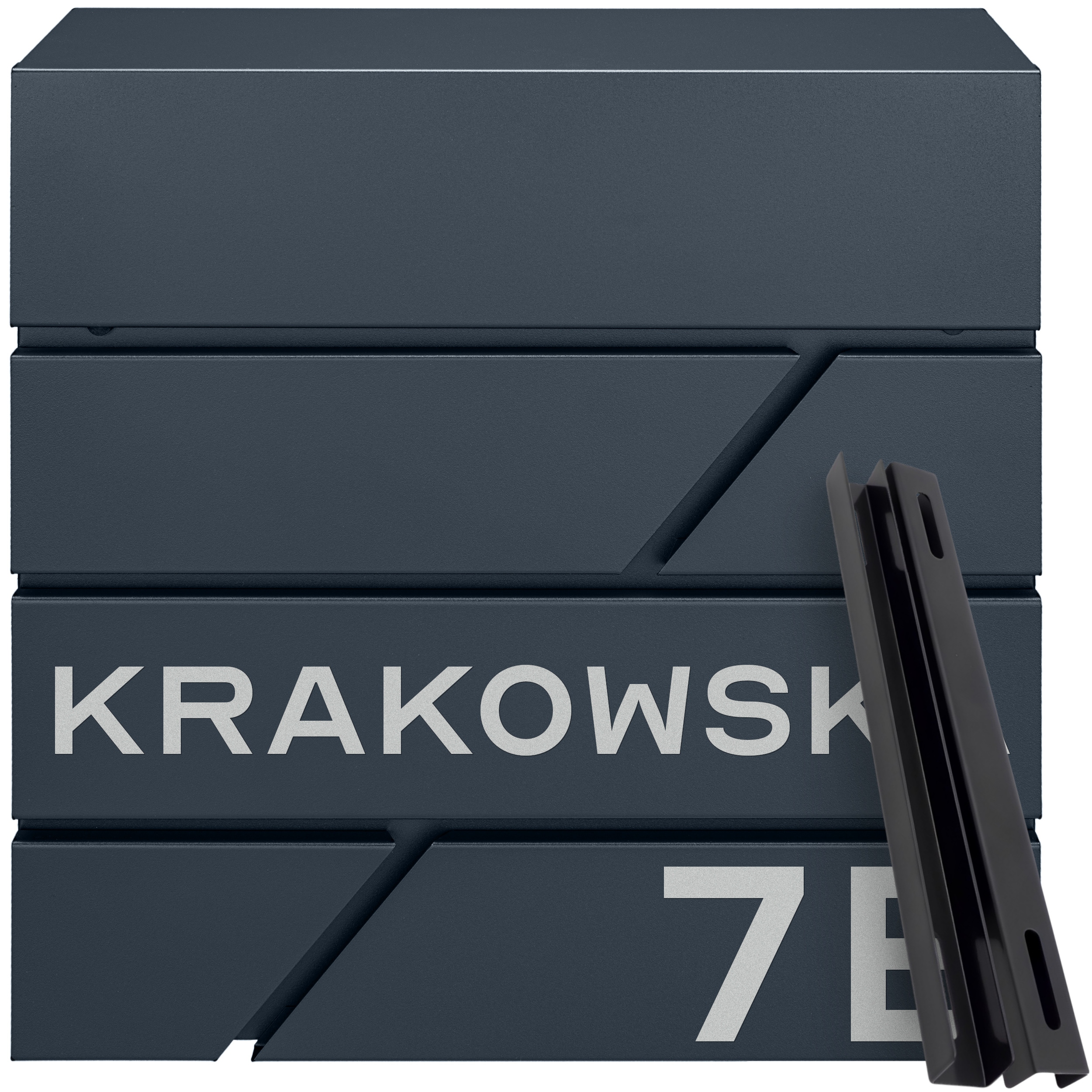 

Skrzynka Pocztowa Na Listy Antracyt Uchwyt Napis