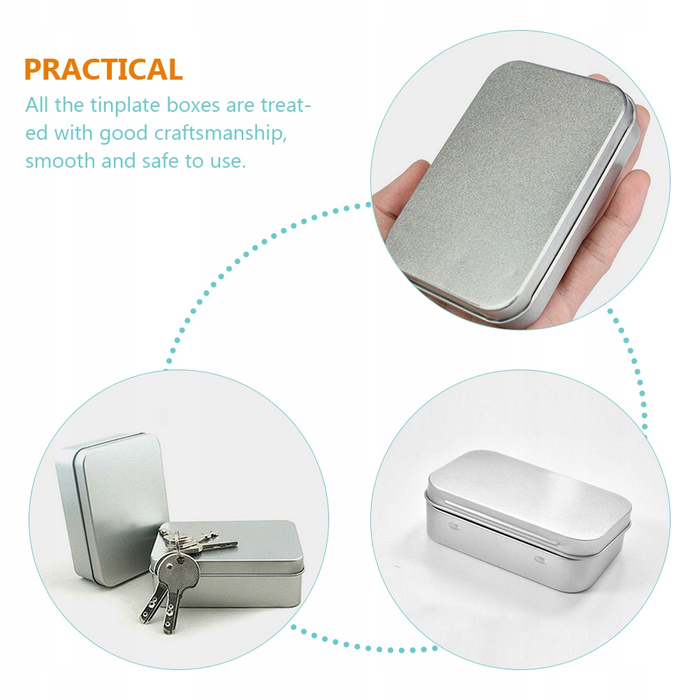 Szafa 10 x 10 x 1 cm srebrny Kolor srebrny