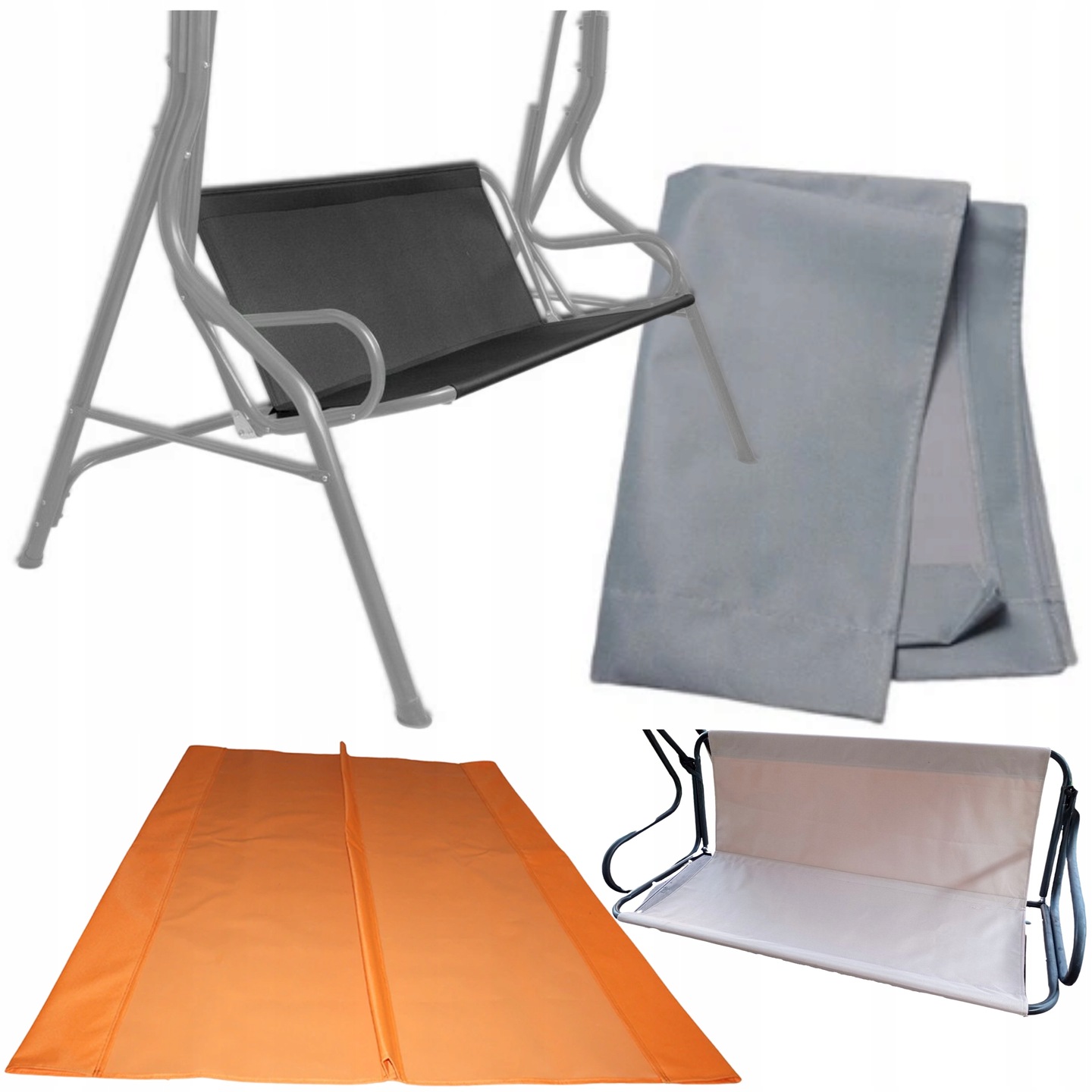 MOCNE SIEDZISKO DO HUŚTAWKI OGRODOWEJ PODKŁAD 130x98 cm WYTRZYMAŁY MATERIAŁ