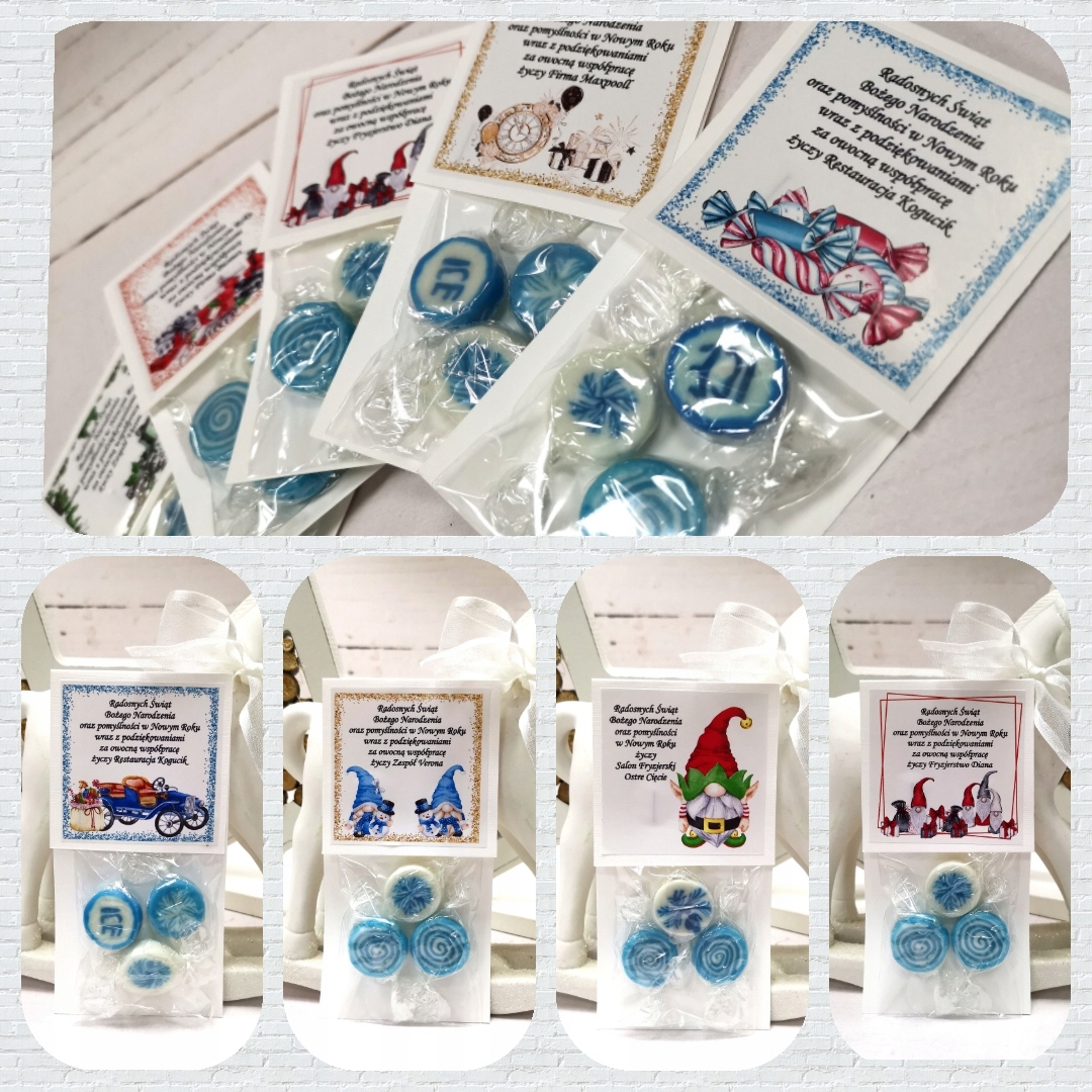 cukiereczki z LOGO podziękowania Boże Narodzenie Waga 0.01 kg
