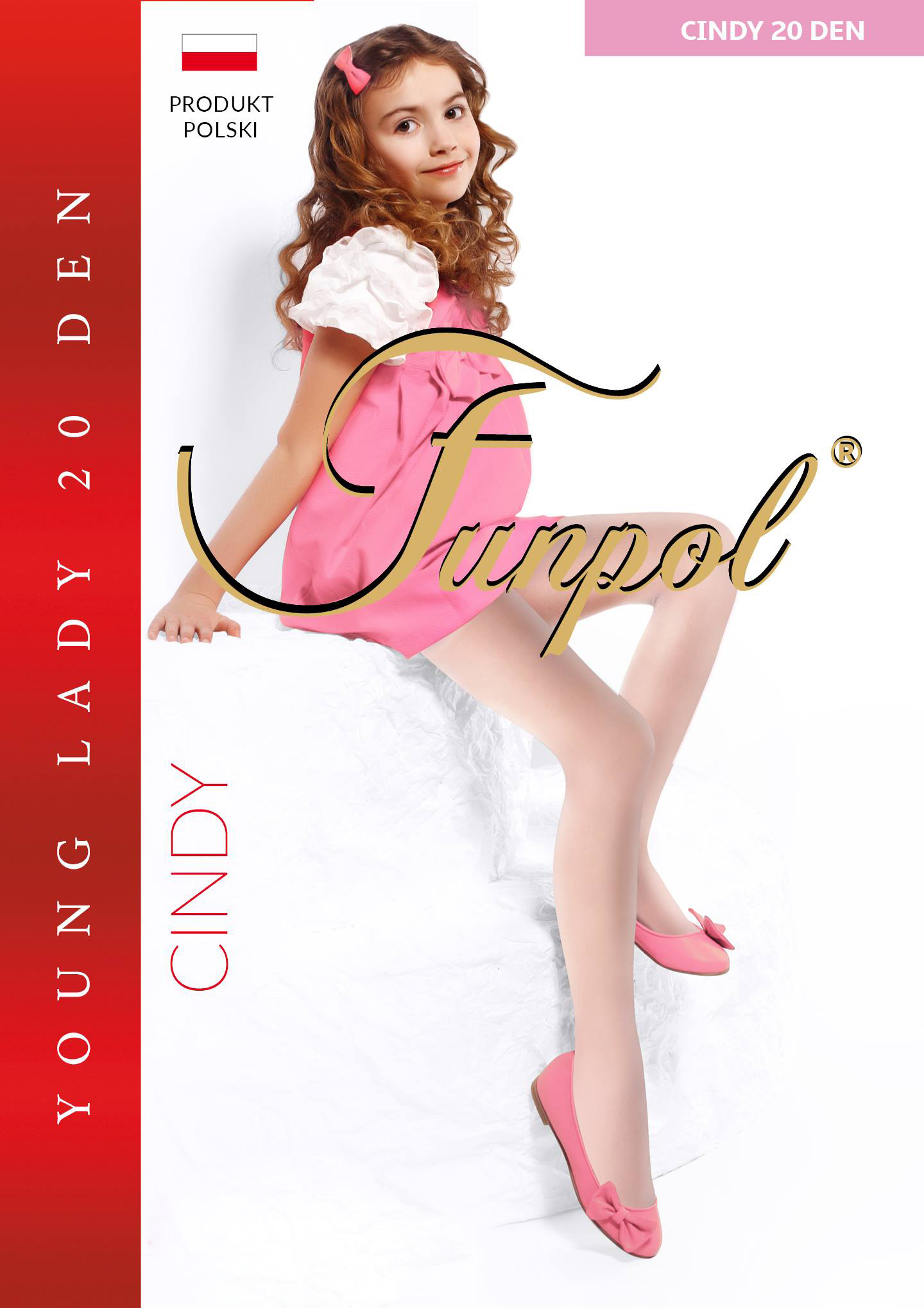 RAJSTOPY DZIECIĘCE CZARNE CIENKIE 20 DEN GŁADKIE 152-158 FUNPOL Marka Fun Pol