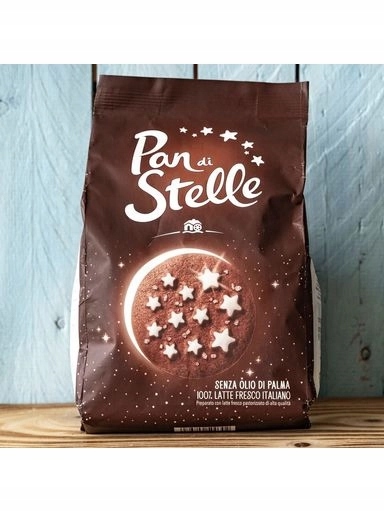 Levně 2x Italské čokoládové sušenky, velké balení 700 g Pan di stelle