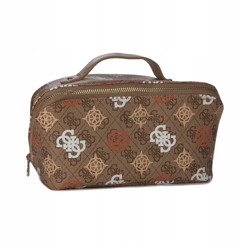 Guess Kosmetyczka damska z uchwytem beżowa PW7442P4201-BRM
