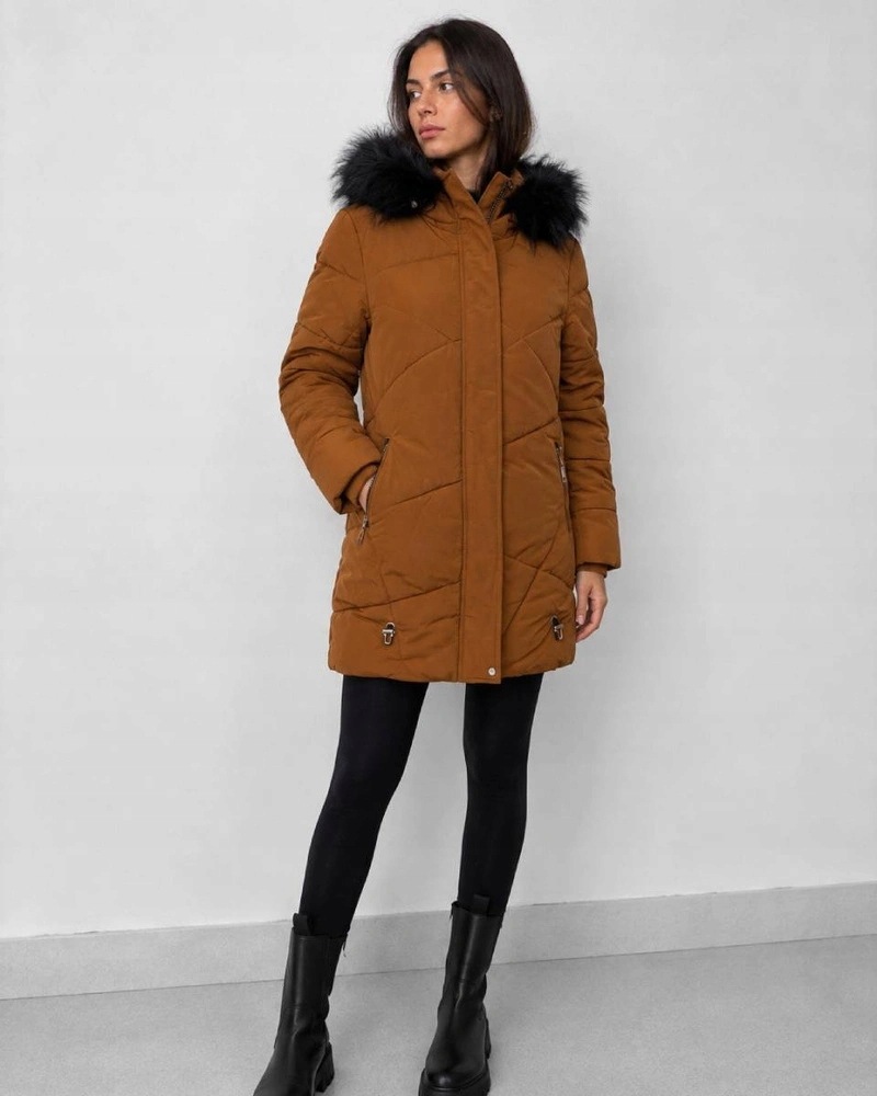 Zimní Bunda V715 Karamel XL (42)