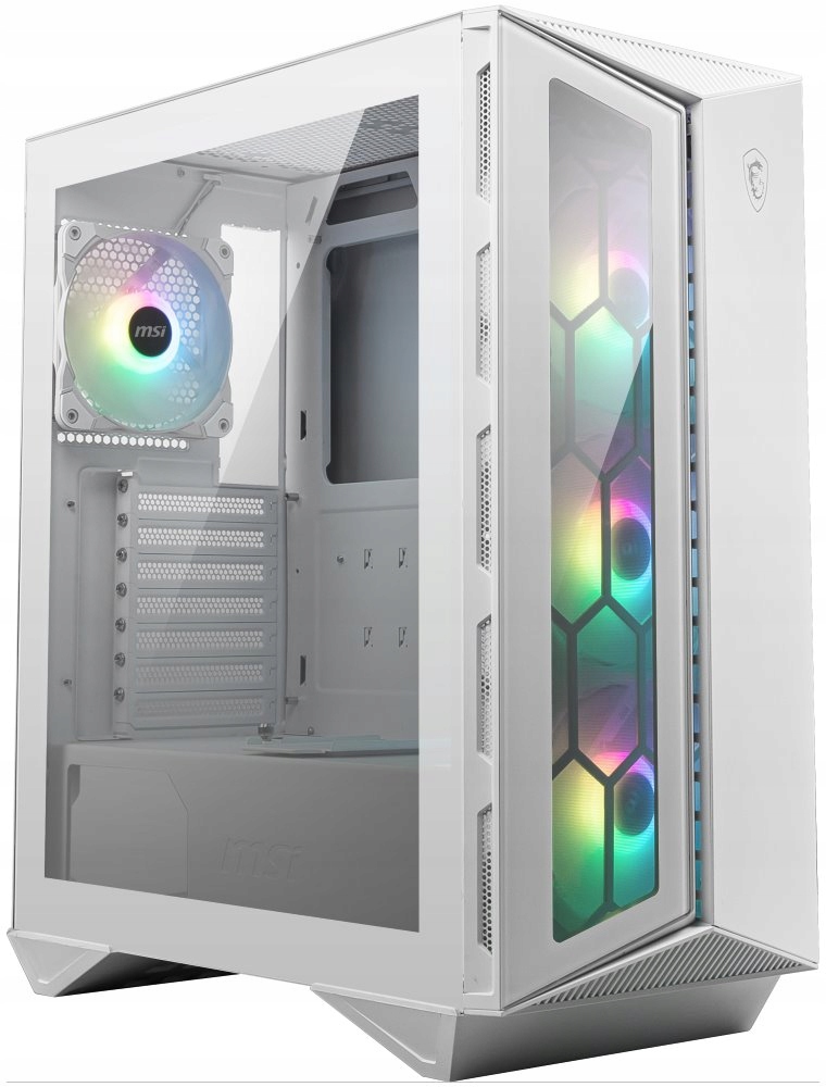 Msi skříň Mpg Gungnir 110R White/ bez zdroje/ levé temperované sklo/ 4x 120