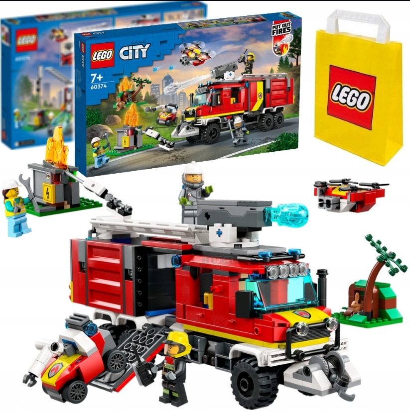 Klocki Lego City Samochod Strazacki Terenowy Straz Pozarna Ratownicy Zestaw