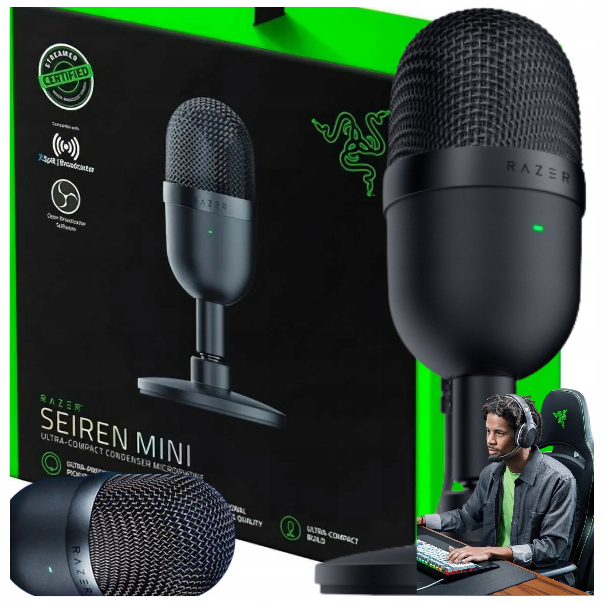 Mikrofon Razer Seiren Mini kompaktní černý