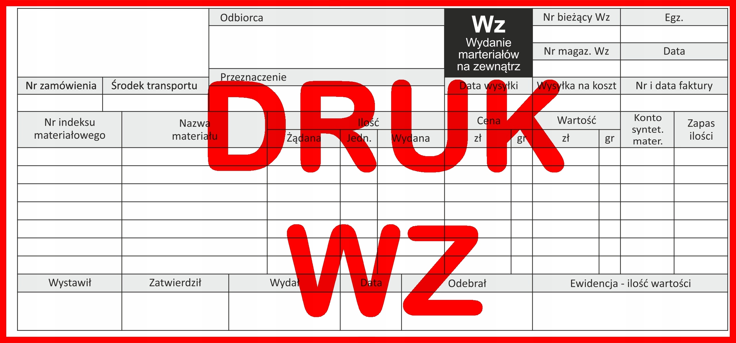 

Druk Wz Wydanie Na Zewnątrz 1/3 A4 – Wielokopia