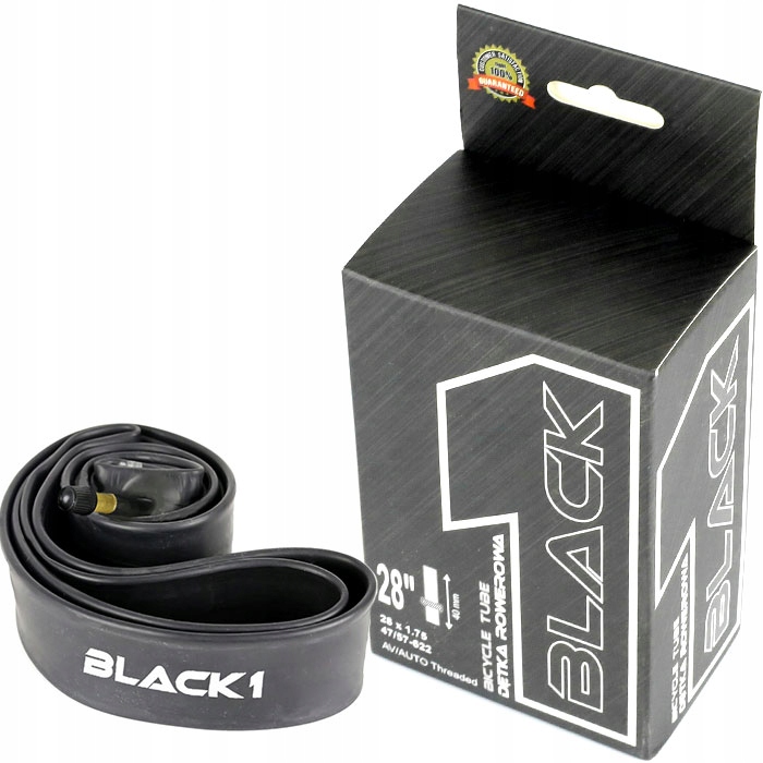 

Dętka rowerowa Black1 28 x 1,75-2.25 47/57-622 Av