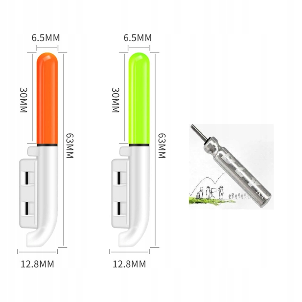 Świecący Świetlik Sygnalizator + Dzwonek + Bateria - Drgająca Szczytówka Liczba sztuk 1 szt.