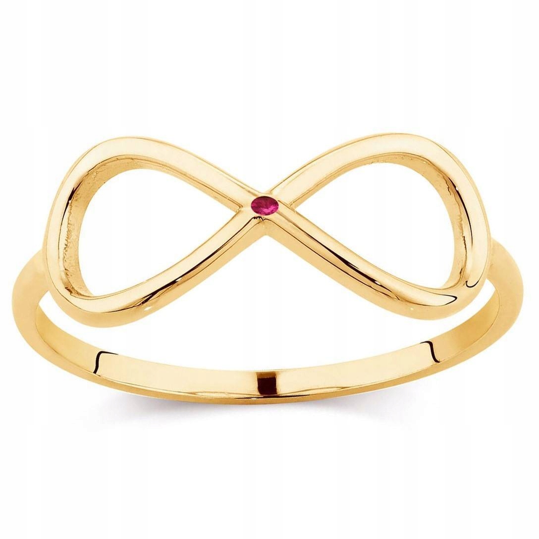 

Złoty pierścionek 585 Rubin 0,01 ct Infinity