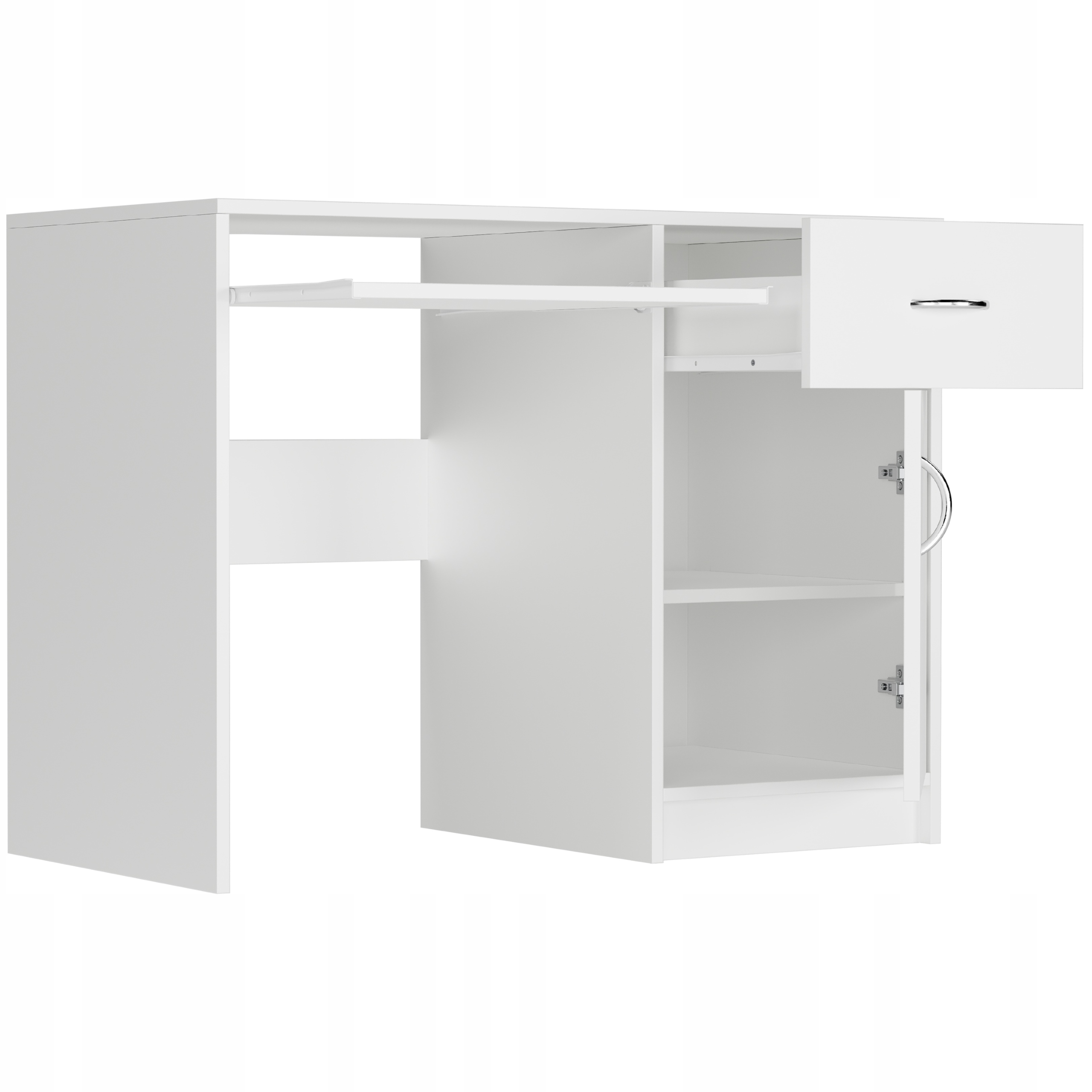 BIURKO KOMPUTEROWE 100CM STOLIK LAPTOP BIAŁE N-9 BIALE