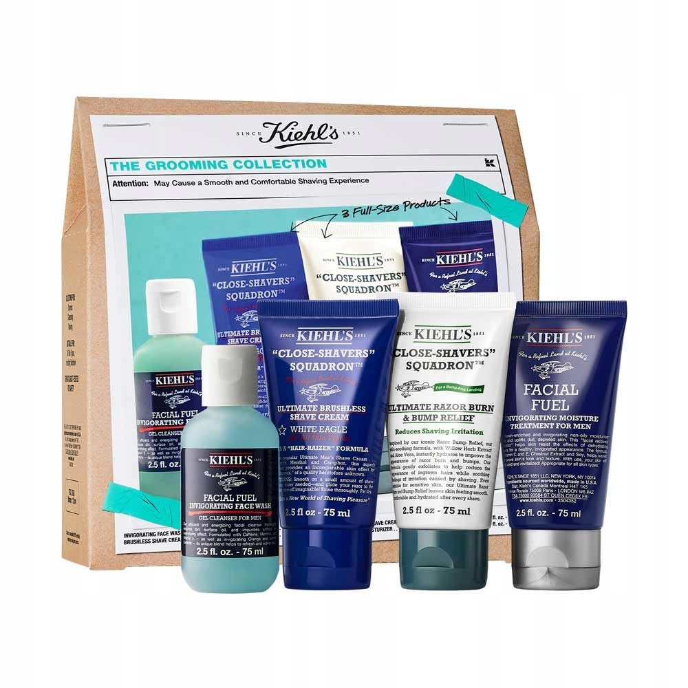 Sada pro péči o muže Kiehl's Grooming Regimen 4x75 ml