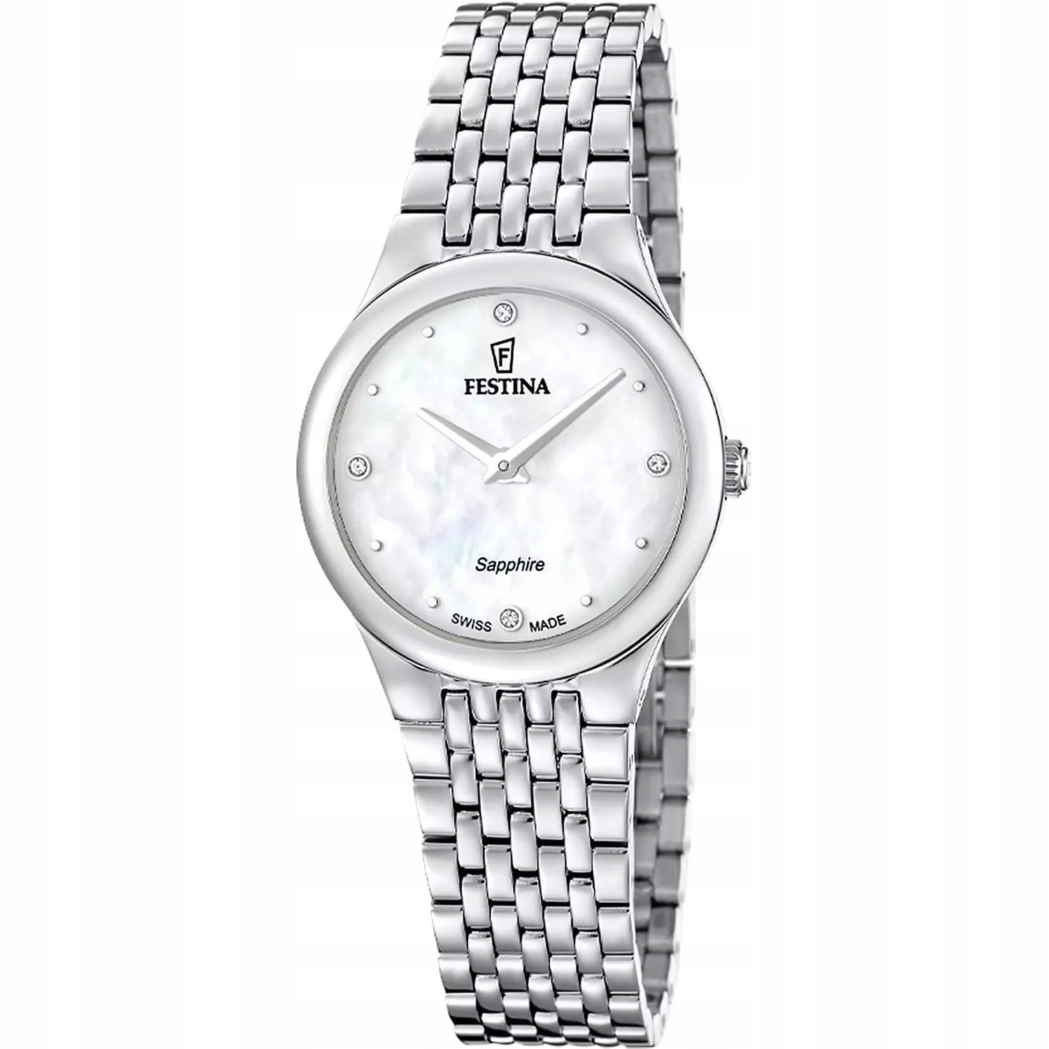 Dámské hodinky Festina F20096-1 Zirkony stříbrné