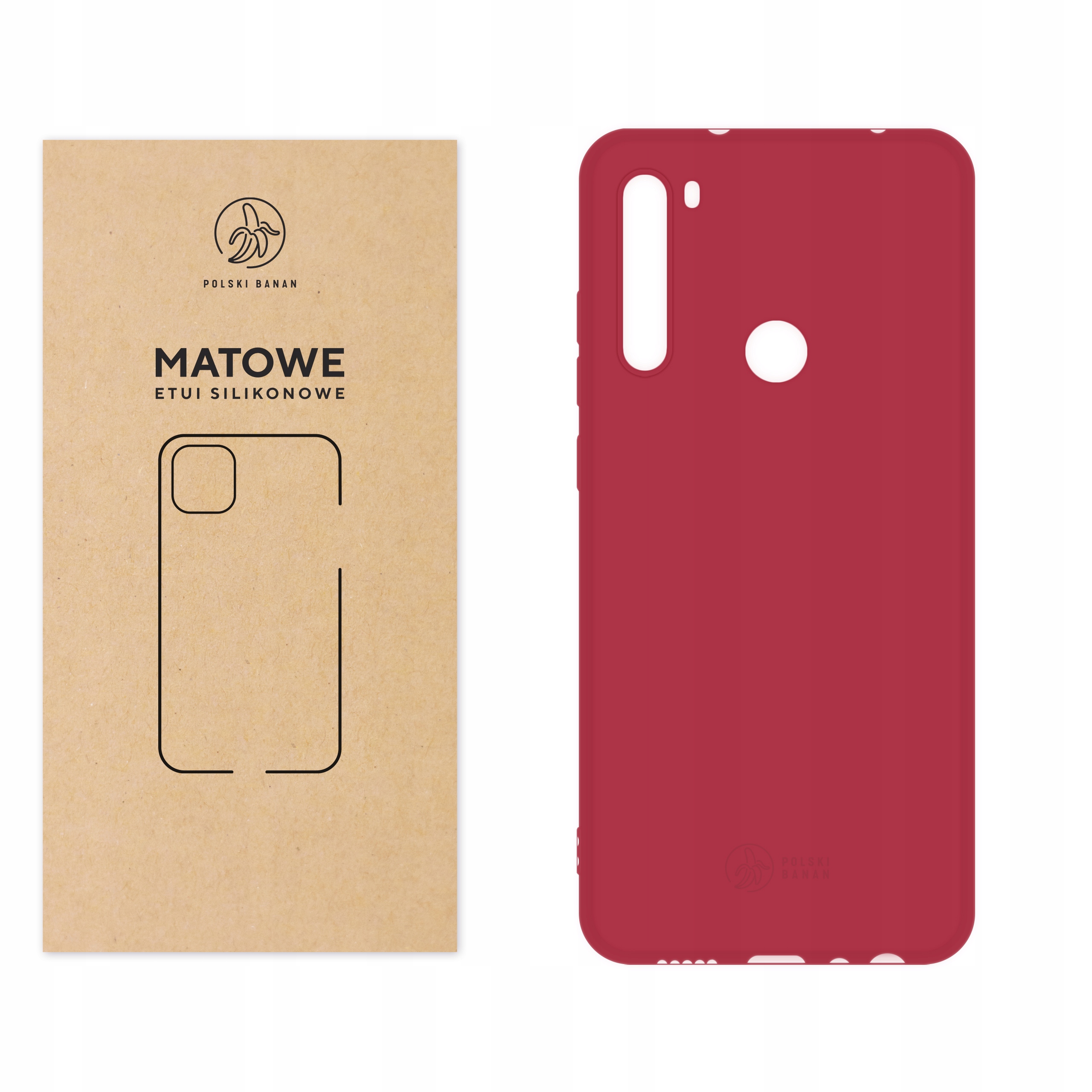 

Etui Matowe do Xiaomi Redmi Note 8T wiśniowe
