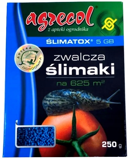 

Ślimatox 5 Gb 250 g Środek Ślimakobójczy Agrecol