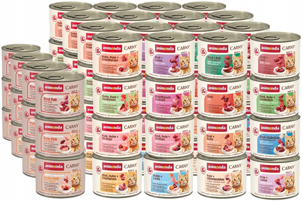 Animonda Carny Adult konzerva Set 76x200g – MIX 19 příchutí