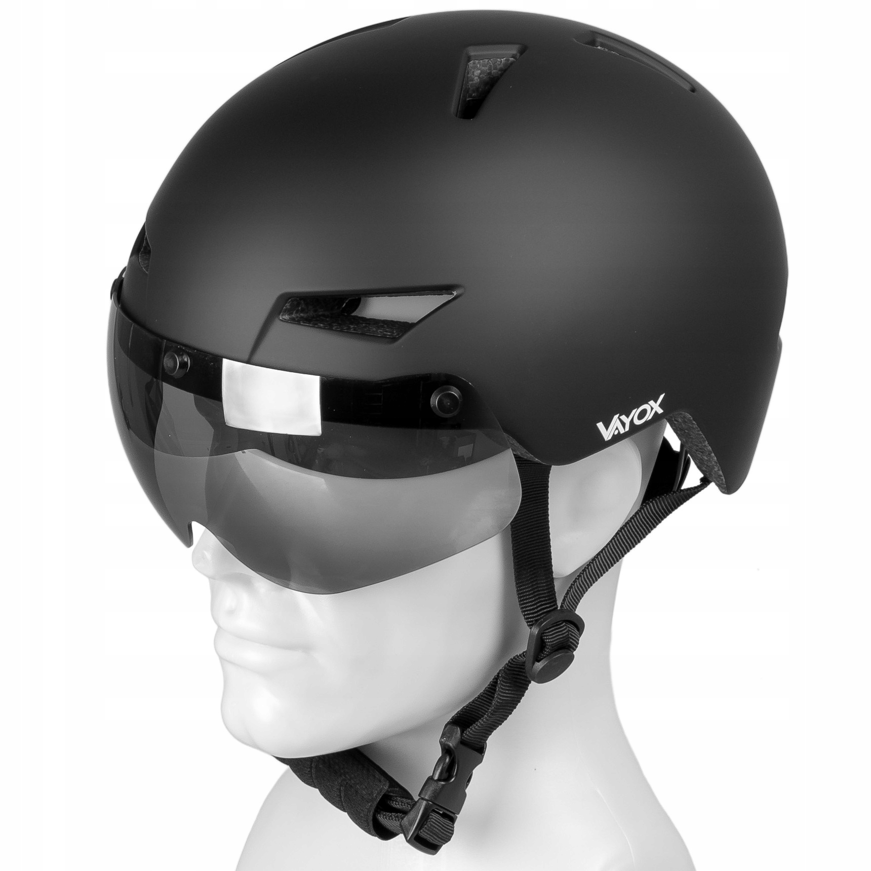 Cyklistická Přilba Na Koloběžku Nastavitelná 55-58 cm Led Lampa Rychlá Vayox