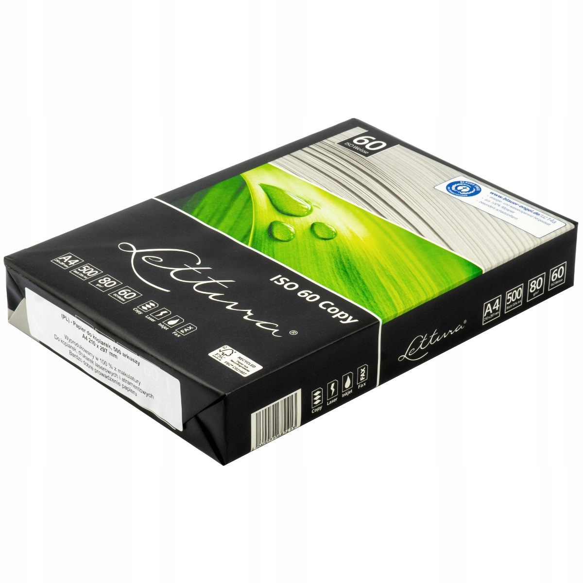 

Papier Ksero A4 80g niebielony ekologiczny ryza