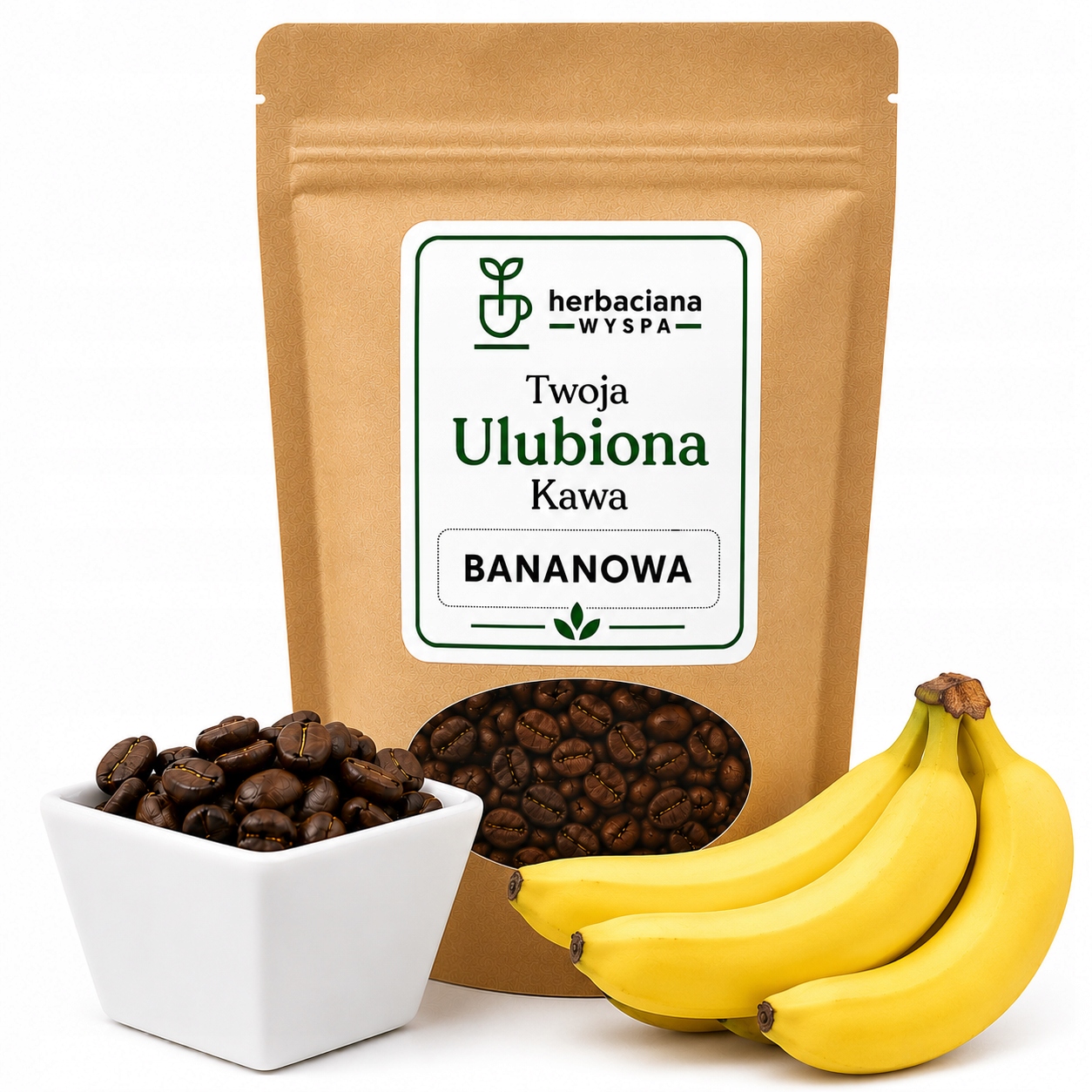 Káva Banánová Brazílie Aromatická Káva Chutná Premium Čerstvá 1 kg