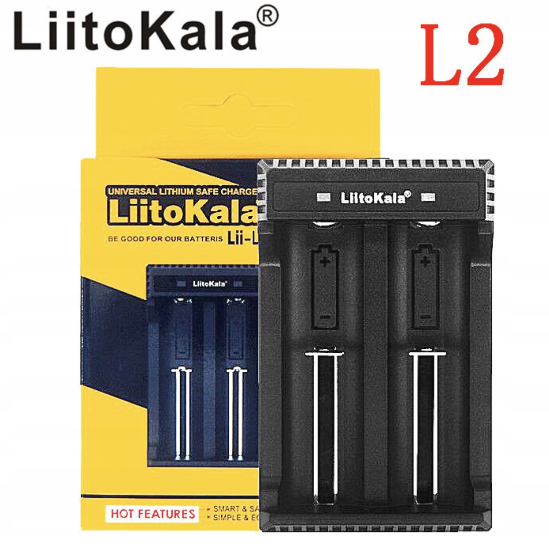 Ładowarka LiitoKala L2 18650. 26650