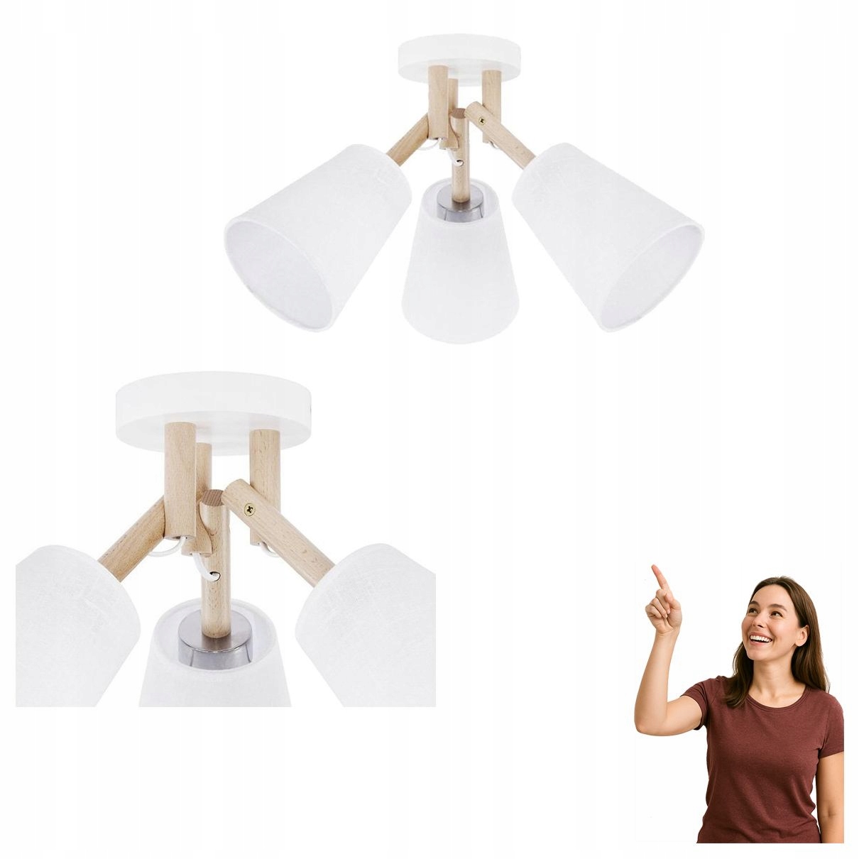 Stropná lampa Vaio White 665 Tk Lighting