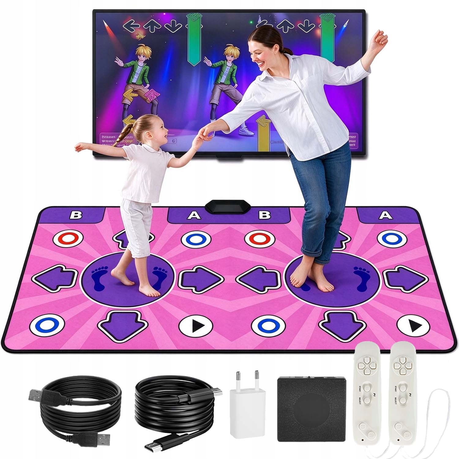 Taneční Podložka Na Tanec Hdmi Usb Televize Hra S 100 Hrami, 3 Režimy
