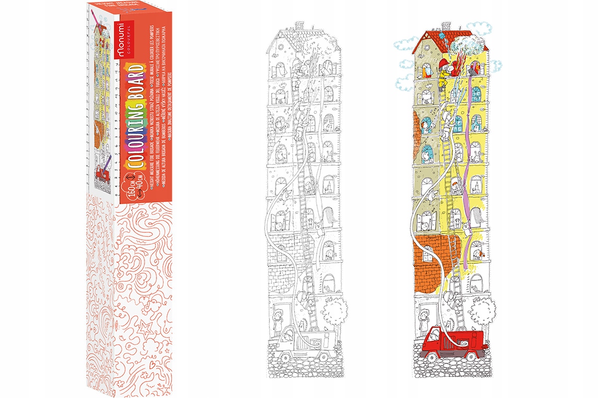 

Monumi kolorowanka na ścianę miarka Straż Pożarna