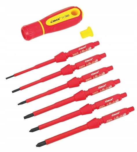 Šroubovák Izolovaný 1000V Vde 2,5-5,5 mm Ph 1 Ph 2 Sada 8 ks