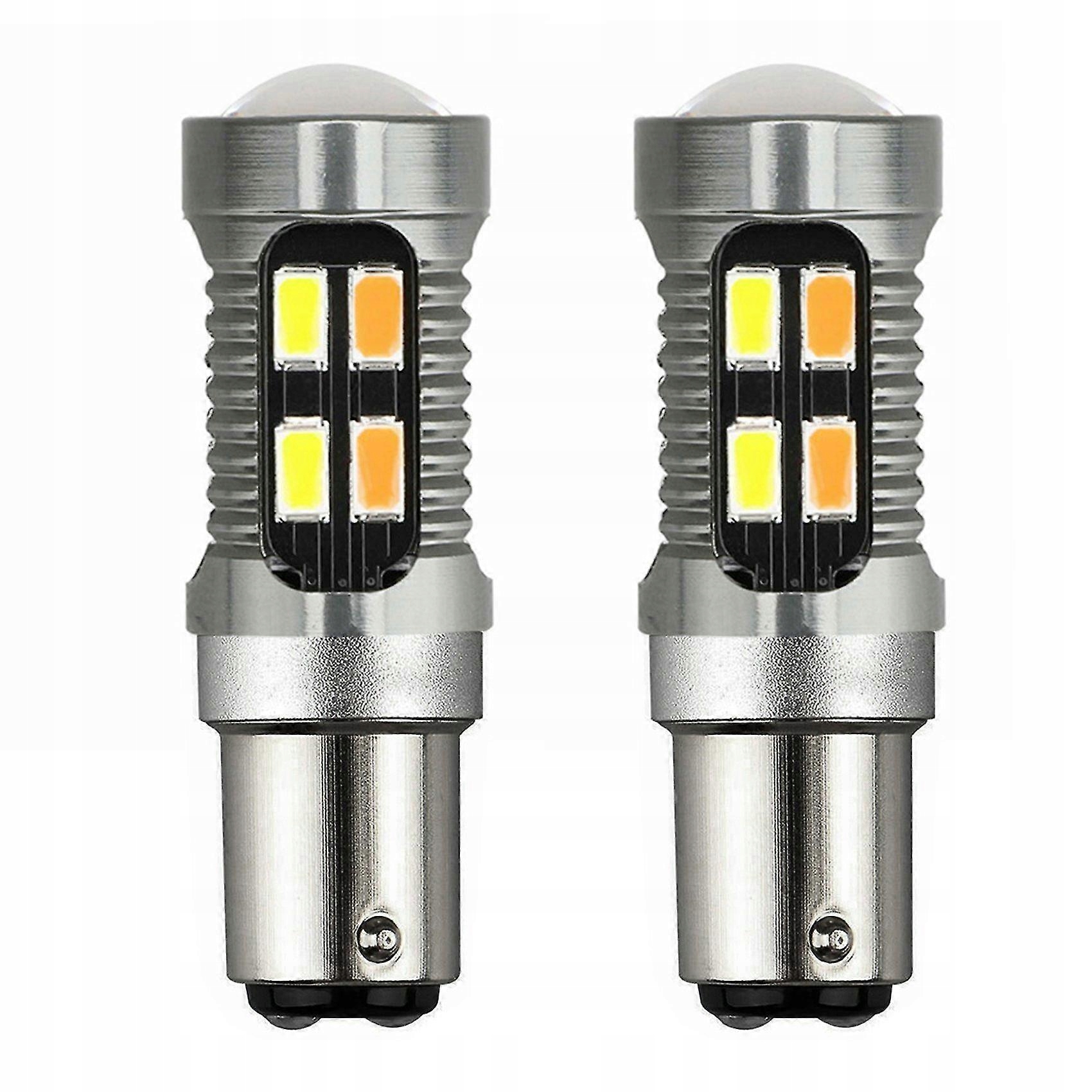 Żarówka LED 1157 BAY15D P21/5W 2X Dual Color SMD Canbus do