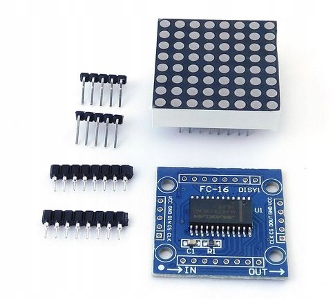 Matryca LED 8x8 MAX7219 SPI RED Producent Inna