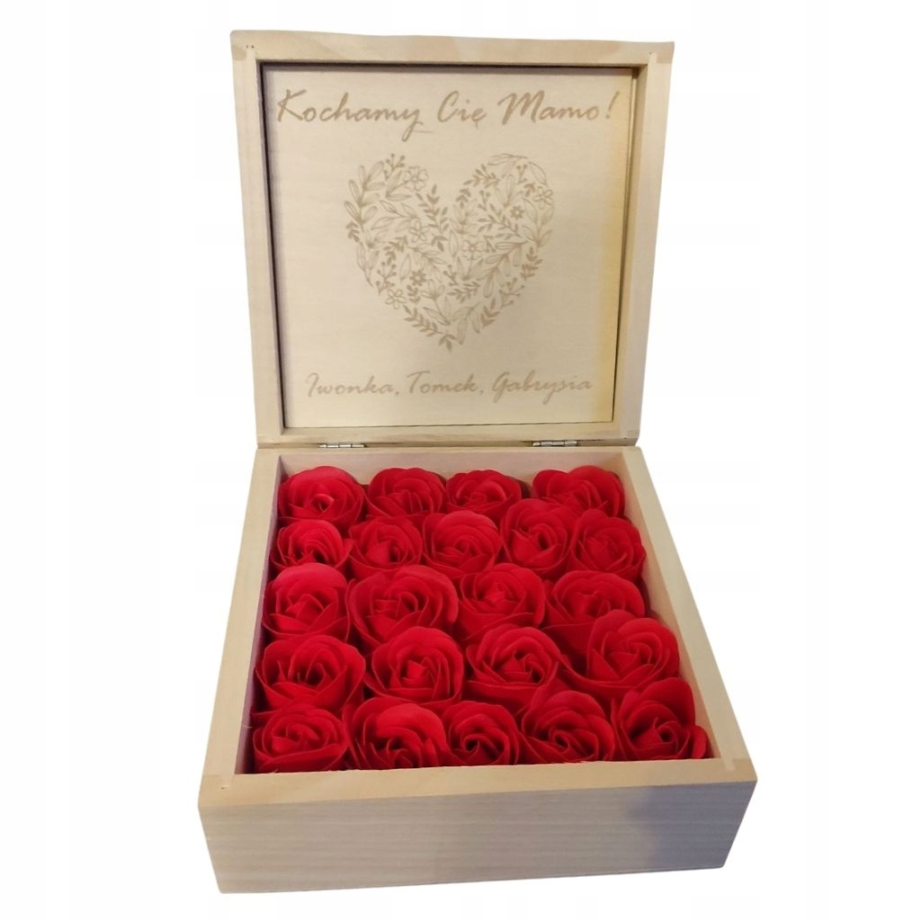 FLOWER BOX KWIATY Z MYDŁA PREZENT DZIEŃ MAMY