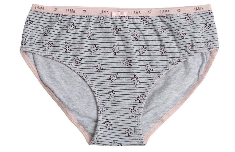 Figi dziewczęce klasyczne bawełniane 3-pak 128-134 Wiek dziecka 6 lat +